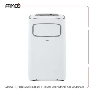 Midea 10,000 BTU / 5800 BTU SACC SmartCool Portable Air Conditioner