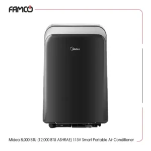 Midea 8,000 BTU (12,000 BTU ASHRAE) 115V Smart Portable Air Conditioner