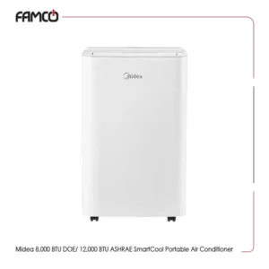 Midea 8,000 BTU DOE/ 12,000 BTU ASHRAE SmartCool Portable Air Conditioner