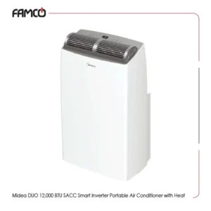 Midea DUO 12,000 BTU SACC Smart Inverter Portable Air Conditioner with Heat