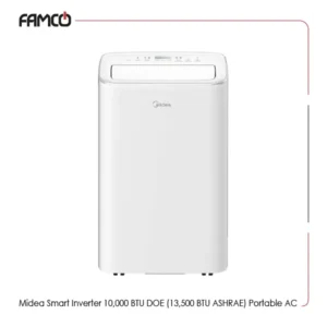 Midea Smart Inverter 10,000 BTU DOE (13,500 BTU ASHRAE) Portable AC