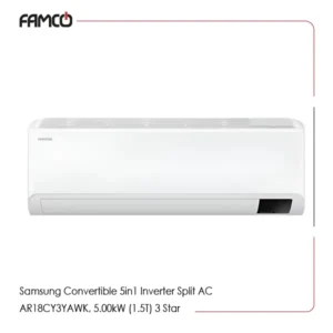 Samsung Convertible 5in1 Inverter Split AC AR18CY3YAWK (1.5T) 3 Star