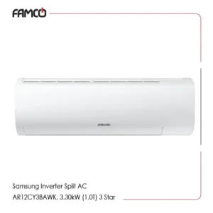 Samsung Inverter Split AC AR12CY3BAWK, 3.30kW (1.0T) 3 Star