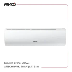 Samsung Inverter Split AC AR18CYNBAWK, 5.05kW (1.5T) 5 Star Air Conditioner