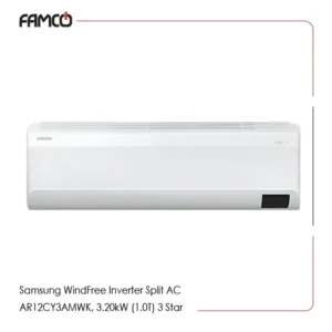 Samsung WindFree Inverter Split AC AR12CY3AMWK, 3.20kW (1.0T) 3 Star air conditioner