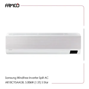 Samsung WindFree Inverter Split AC AR18CY5AAGB, 5.00kW (1.5T) 5 Star air conditioner