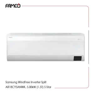 Samsung WindFree Inverter Split AC AR18CY5ANWK (1.5T) 5 Star