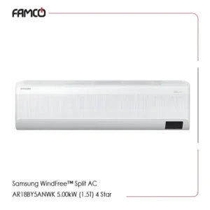 Samsung WindFree™ Split AC AR18BY5ANWK 5.00kW (1.5T) 4 Star Air Conditioner