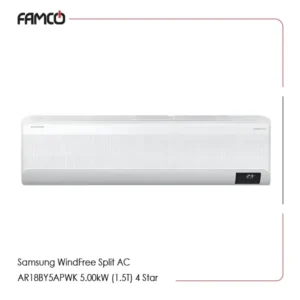 Samsung WindFree™ Split AC AR18BY5APWK 5.00kW (1.5T) 4 Star Air Conditioner