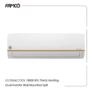 LG DUALCOOL® 18,000 BTU, ThinQ®, Heating, Dual inverter Wall Mounted Split Air Conditioner