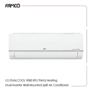 LG DUALCOOL® 9,000 BTU, ThinQ, Heating, Dual inverter Wall Mounted Split Air Conditioner