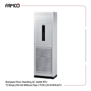 Bompani Floor Standing AC 36000 BTU T3 Rotary R410A Without Pipe 3 TON 220 W BFA36T3