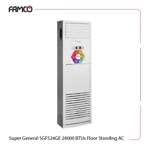 Super General SGFS24GE 24000 BTUs Floor Standing Air Conditioner