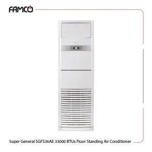 Super General SGFS36AE 33000 BTUs Floor Standing Air Conditioner