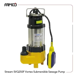 Stream SVQ250F Vortex Submersible Sewage Pump