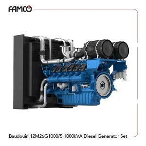 Baudouin 12M26G1000/5 1000kVA Diesel Generator Set