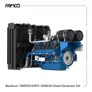 Baudouin 12M33G1650/5 1650kVA Diesel Generator Set