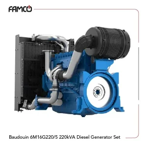 Baudouin 6M16G220/5 220kVA Diesel Generator Set