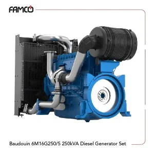 Baudouin 6M16G250/5 250kVA Diesel Generator Set