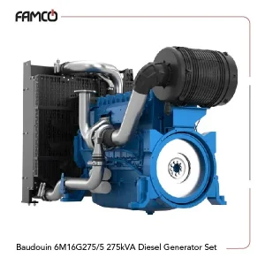 Baudouin 6M16G275/5 275kVA Diesel Generator Set