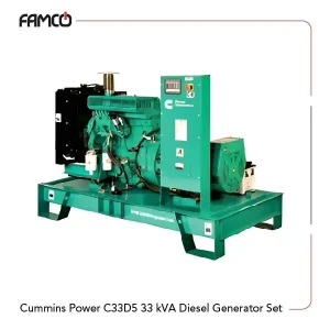 Cummins Power C33D5 33 KVA Diesel Generator Set