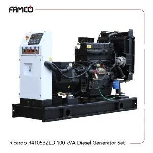 Ricardo R4105BZLD 100 kVA Diesel Generator Set