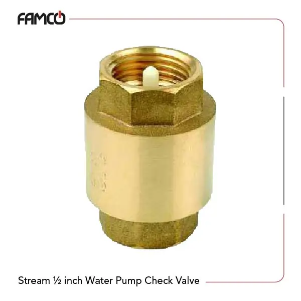 Stream ½ inch Water Pump Check Valve