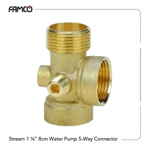 Stream 1¼ inch 8 cm Water Pump 5-Way Connector