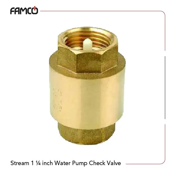 Stream 1¼ inch Water Pump Check Valve