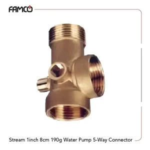 Stream 1 inch 8cm 190g Water Pump 5-Way Connector