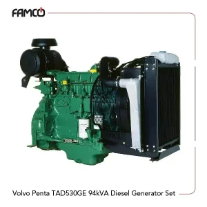 Volvo Penta TAD530GE 94kVA Diesel Generator Set