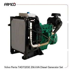 Volvo Penta TAD732GE 206 kVA Diesel Generator Set