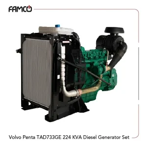 Volvo Penta TAD733GE 224 KVA Diesel Generator Set