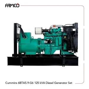 Cummins 6BTA5.9-G6 125 kVA Diesel Generator Set