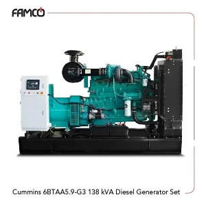 Cummins 6BTAA5.9-G3 138 kVA Diesel Generator Set