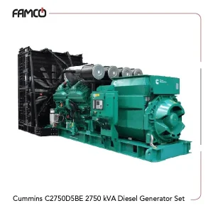 Cummins C2750D5BE 2750 kVA Diesel Generator Set