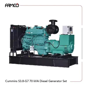 Cummins S3.8-G7 70 kVA Diesel Generator Set