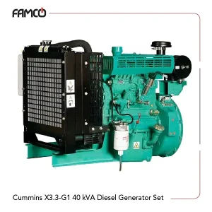 Cummins X3.3-G1 40 kVA Diesel Generator Set