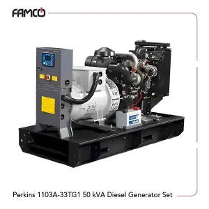 Perkins 1103A-33TG1 50 kVA Diesel Generator Set