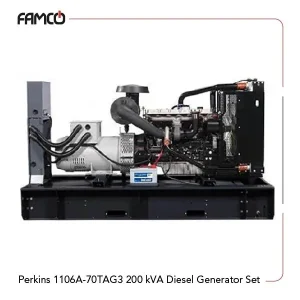 Perkins 1106A-70TAG3 200 kVA Diesel Generator Set