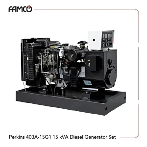 Perkins 403A-15G1 15 kVA Diesel Generator Set