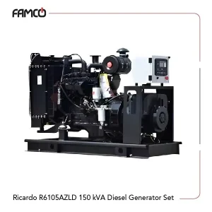 Ricardo R6105AZLD 150 kVA Diesel Generator Set