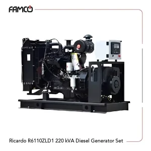 Ricardo R6110ZLD1 220 kVA Diesel Generator Set