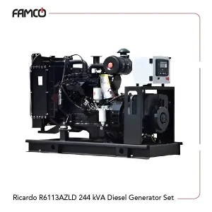 Ricardo R6113AZLD 244 kVA Diesel Generator Set