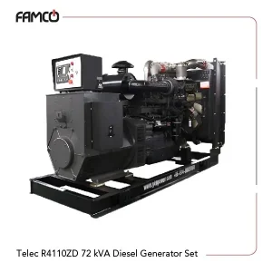 Telec R4110ZD 72 kVA Diesel Generator Set