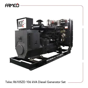 Telec R6105ZD 106 kVA Diesel Generator Set