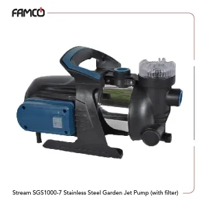 Stream SGS1000-7 Stainless Steel Garden Jet Pump (with filter)