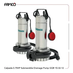 Calpeda 0.75HP Submersible Drainage Pump GQR 10-32-12