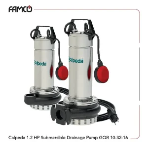 Calpeda 1.2 HP Submersible Drainage Pump GQR 10-32-16