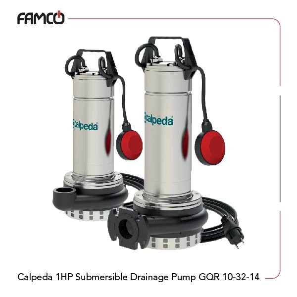 Calpeda 1HP Submersible Drainage Pump GQR 10-32-14